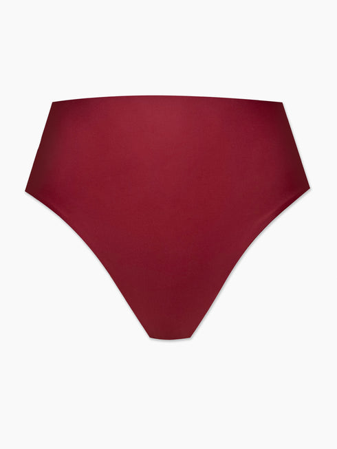 The Audrey High Waist Bottom - Merlot